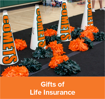 School spirit megaphones. Gifts of Life Insurance Rollover